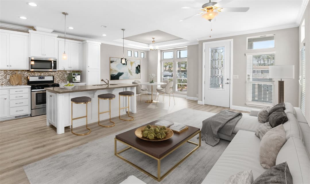 Bradford hero, interior, and kitchen home features