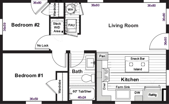Ramones floor plan home features