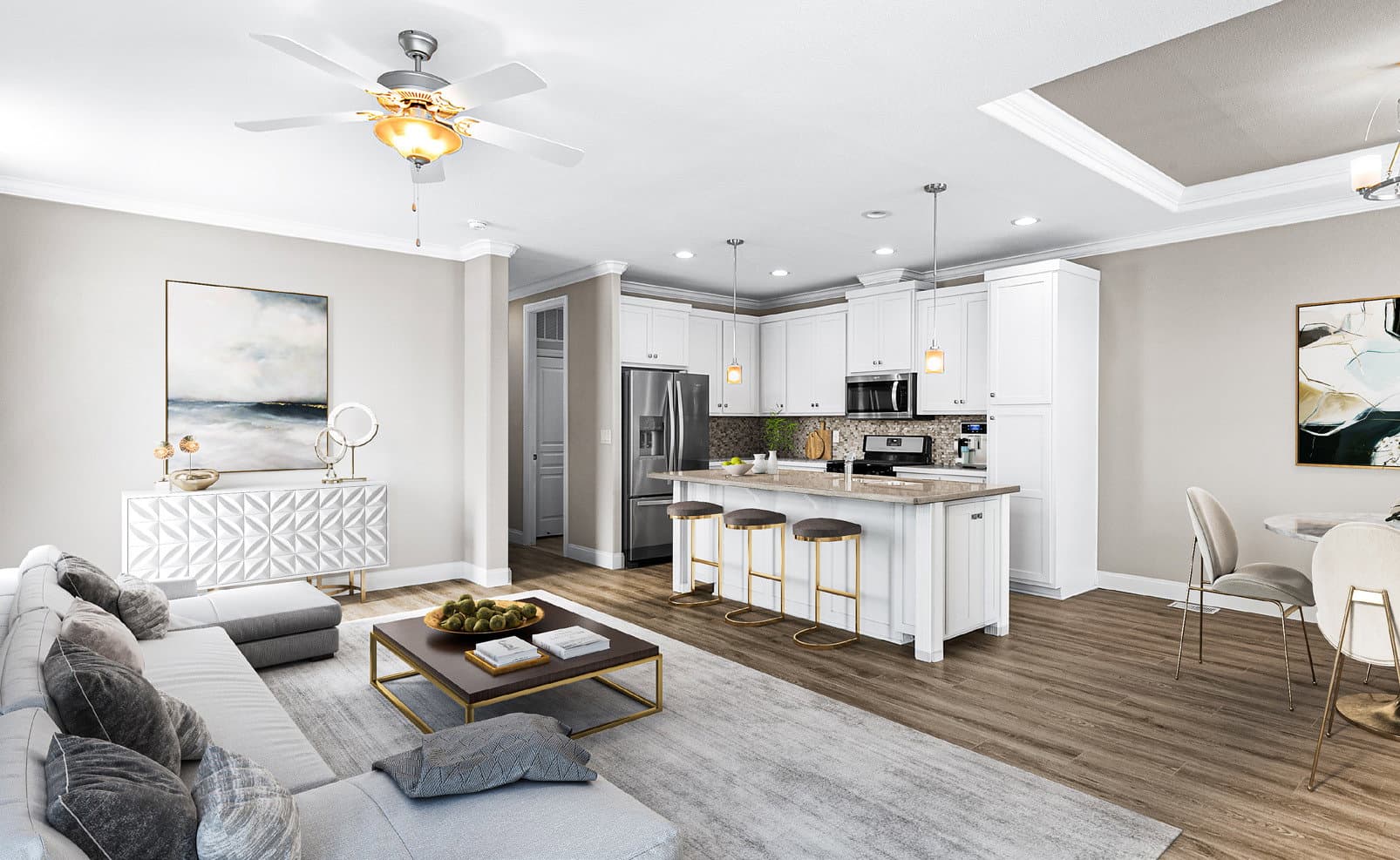 Bradford interior and kitchen home features