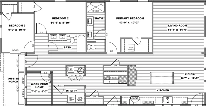 Magnolia r floor plan home features
