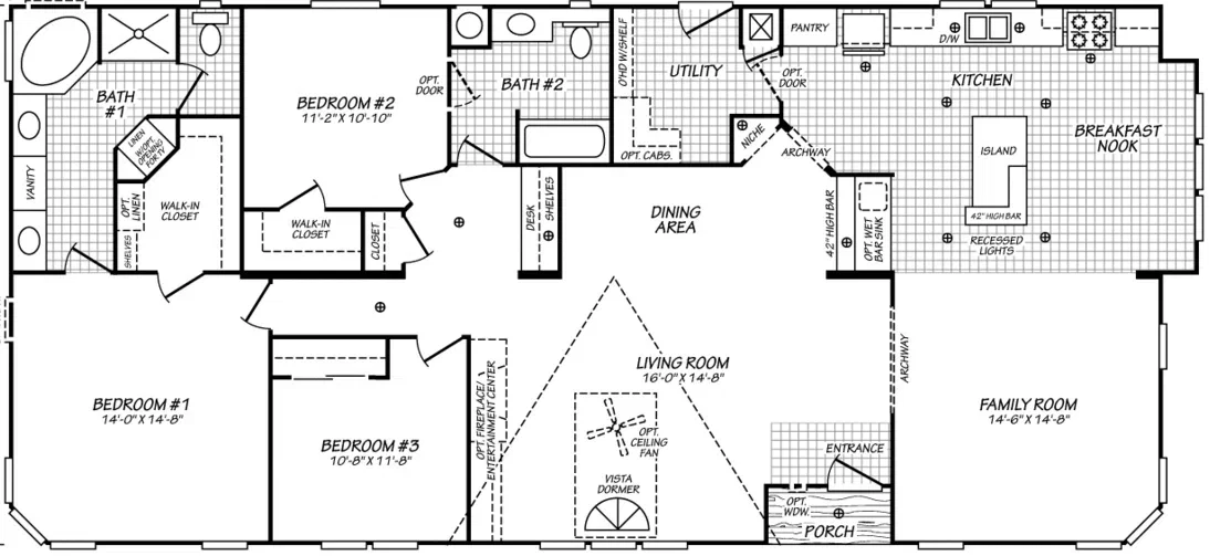 Vogue ii 30643k floor plan home features